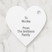 Kute kerstmis met Buffalo Pset Red Funny Bedankjes Labels (Achterkant)