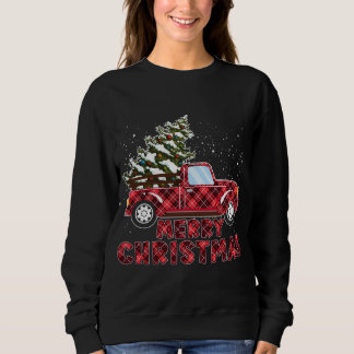Kute Kerstmis met Buffalo Red Truck met Christus Trui
