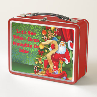 Kute Kerstmis met metalen tas