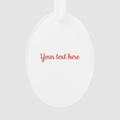 Kute kerstmis tot Joyful Face Acryllic Ornament (achterkant)