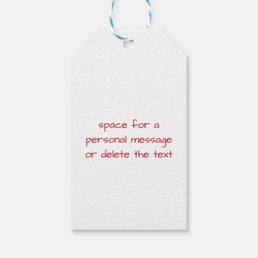 Kute kerstmuis cadeaulabel (Achterkant)