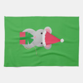 Kute kerstmuis theedoek (Horizontaal)