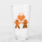 Kute kerstontbijtkoekoek glas (Achterkant)