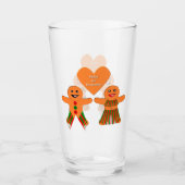 Kute kerstontbijtkoekoek glas (Voorkant)