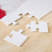 Kute kerstpug-puppy Santa Legpuzzel (Zijkant)