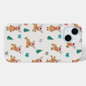 Kute kerstrenrendiertje Case-Mate iPhone case (Achterkant (horizontaal))