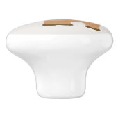 Kute kerstrenrendiertje keramische knop (Zijkant)