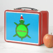 Kute kerstschildpad met Flowery Shell Custom (In situ)