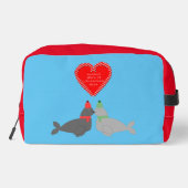 Kute kerstsissszegels toilettasje (Achterkant)