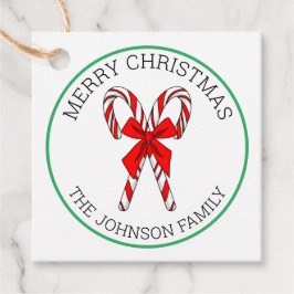 Kute kerstsnoepriet van en naar cadeauLabels Bedankjes Labels