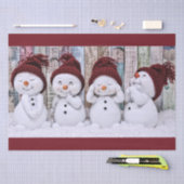 Kute kerstsnowmen-deportpapier tissuepapier (Craft)