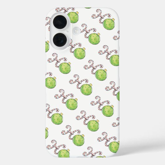 Kute kersttekst, Ho in Ornamenten met snoepsuikerr Case-Mate iPhone Case (Achterkant)