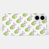 Kute kersttekst, Ho in Ornamenten met snoepsuikerr Case-Mate iPhone Case (Achterkant (horizontaal))
