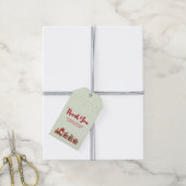 Kute kersttrein met speelgoed cadeaulabel (Met Touw)