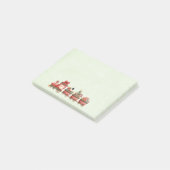 Kute kersttrein met speelgoed post-it® notes (Schuin)