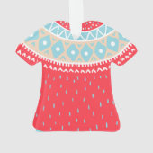 Kute kersttrui-patroon versiering ornament (achterkant)