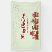 Kute kerstval met speelgoed voor kerstmis spandoek (Verticaal)