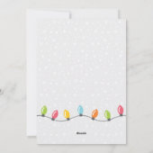 Kute kerstvenster flatfeestdag Kaart (Achterkant)