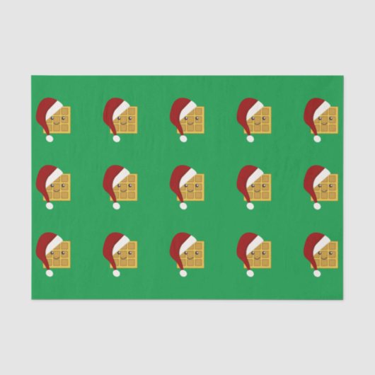 Kute kerstwafel tissuepapier (Voorkant)
