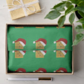 Kute kerstwafel tissuepapier (Geschenk)