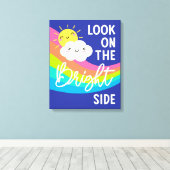 Kute Kijk op de BrightStor Canvas Afdruk (Insitu (Houten vloer))