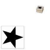 Kute Kinder Journaling Scrapbooking 5 Branch Star Rubberstempel (Gestempeld)