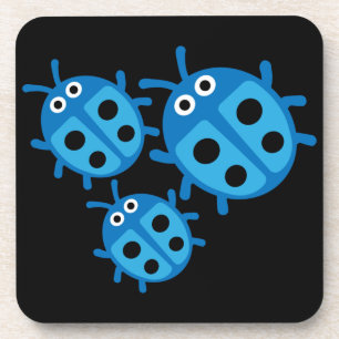 Kute Kinder ladybird Family Bier Onderzetter