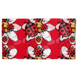 Kute Kinder ladybird Family Kussensloop