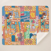 Kute Kinder Quilt Sherpa Deken (Voorkant (horizontaal))