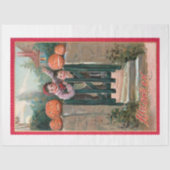 Kute kinderen met Halloween Pumpkins Tissuepapier (Voorkant)