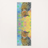 Kute kitten - abstract - kleurig schilderij yogamat (Voorkant)