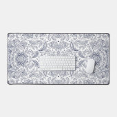 Kute klassieke bloementpatronen bureaumat (Keyboard & Muis)