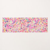 Kute klassieke kleurrijke bloemen All-Over-Pri Yogamat (Achterkant (horizontaal))