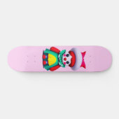 Kute kleine clown roze skateboard (Horizontaal)