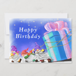 Kute kleine gnomen brengen een geweldige cadeautje