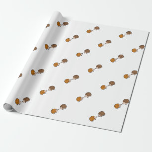 Kute kleine handgetrokken egel in liefde cadeaupapier
