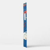 Kute kleine kattenzeemeermin naadloos patroon. Tex Case-Mate iPhone Case (Achterkant / Rechts)