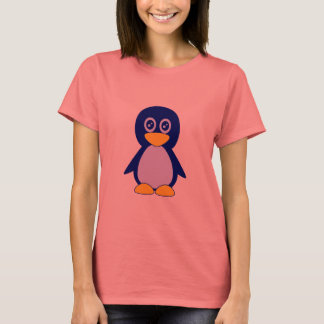 Kute kleine marineblauwe pinguïn t-shirt