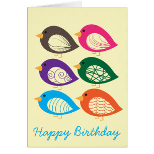 Kute kleurige irky vogels