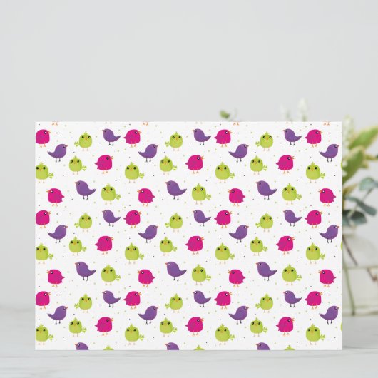 Kute kleurige vogels (Staand voorkant)