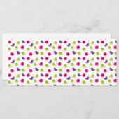 Kute kleurige vogels aankondiging (Voorkant / Achterkant)