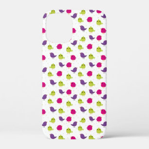 Kute kleurige vogels iPhone 12 mini hoesje