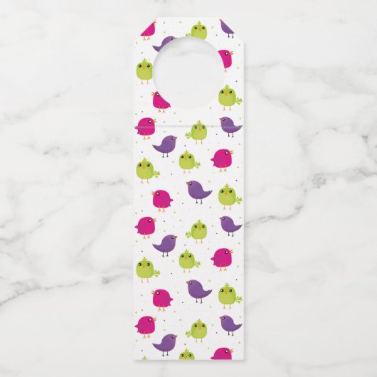 Kute kleurige vogels flessenhanger (Voorkant)