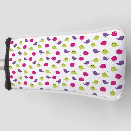 Kute kleurige vogels golfheadcover (Voorkant)