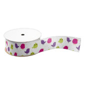 Kute kleurige vogels grosgrain lint (Spoel)