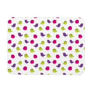 Kute kleurige vogels magneet