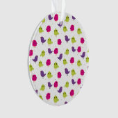 Kute kleurige vogels ornament (voorkant)