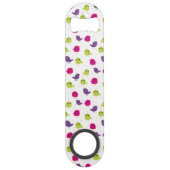 Kute kleurige vogels speed flessenopener (Achterkant)