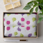 Kute kleurige vogels tissuepapier (Geschenk)