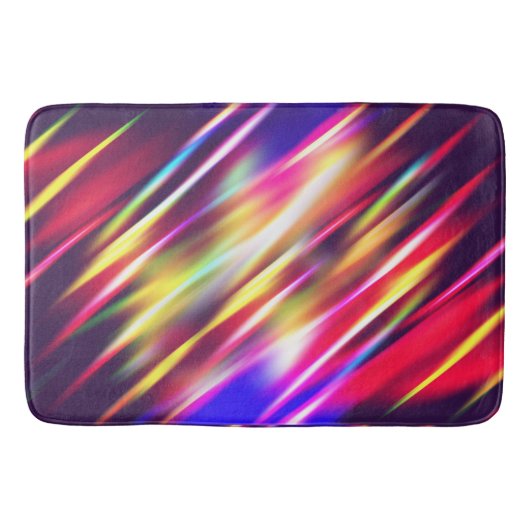 Kute kleurrijke abstracte lijnen werpen kussen iPh Badmat (Voorkant)